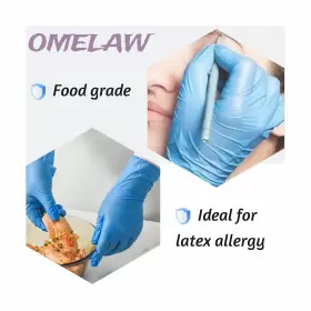 747015505167 OMELAW Disposable Nitrile Gloves Sealable Mil #2