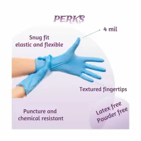 747015505167 OMELAW Disposable Nitrile Gloves Sealable Mil #3