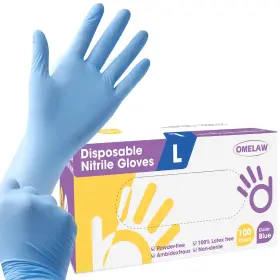 783970037114 OMELAW Nitrile Pack Latex Powder Glove Ambide