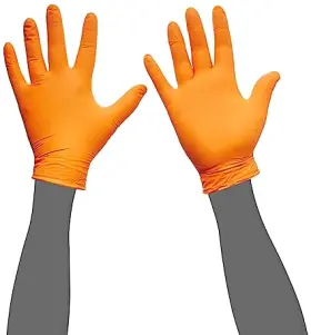 Or-xl ORANGE LIGHTNING Atlantic Safety Exam Gloves Disposable