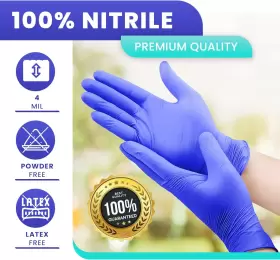 711181599695 OWELL Medical Exam Nitrile Gloves Disposable #2