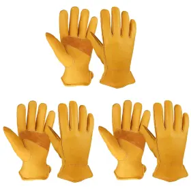 B01H6TMAY6 OZERO Gloves Cowhide Gardening Driver