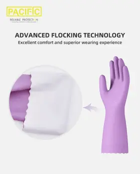 619011547895 PACIFIC PPE Dishwashing Cleaning Rubber Gloves #2