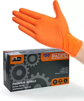 696563231151 PACIFIC PPE Nitrile Disposable Gloves Mechanic