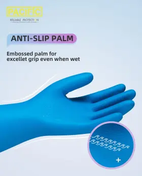711745619180 PACIFIC PPE Dishwashing Cleaning Gloves Latex #3
