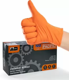 PD49AM PACIFIC PPE Nitrile Gloves Mil