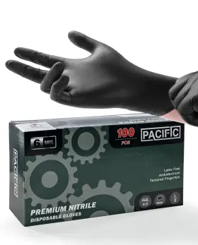 PDT09 PACIFIC PPE Nitrile Disposable Gloves Mil Food Safe