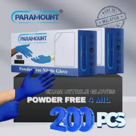 PA-DBUBX2 PARAMOUNT Exam Nitrile Gloves Powder