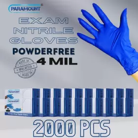 PA-DBUCS2 PARAMOUNT Exam Nitrile Gloves Powder