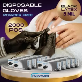 PA-LBKCS2 PARAMOUNT Latex Gloves Powder Tattoo