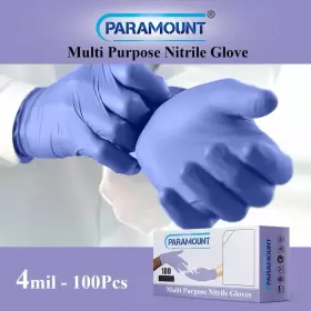 PA-NPUBX2 PARAMOUNT Disposable Exam Nitrile Gloves Food Safe #2