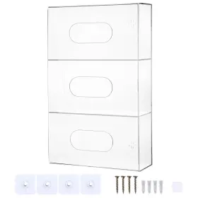 N-747-A PATIOER Glove Box Holder Wall Mount Triple Acrylic