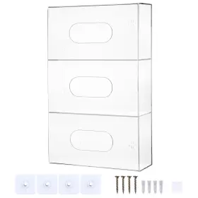 NK-0747-US PATIOER Glove Box Holder Wall Mount Triple Acrylic