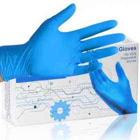 033985656542 PEIPU Nitrile Gloves Disposable Pack Mil Powd