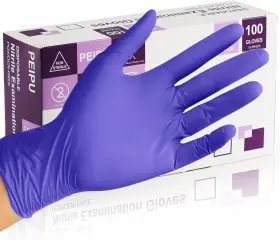 445010785777 PEIPU Nitrile Gloves Medical Exam Disposable