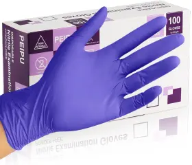 445054698682 PEIPU Nitrile Gloves Medical Exam Disposable