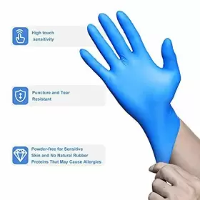 707025842652 PEIPU Nitrile Gloves Disposable Powder Cleaning #2