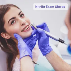 736961502252 PEIPU Nitrile Gloves Disposable Cleaning Powder #3