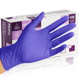 736961502283 PEIPU Nitrile Gloves Disposable Cleaning Powder