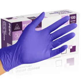 736961502290 PEIPU Disposable Nitrile Gloves Powder Latex