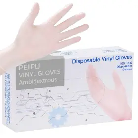 780861117825 PEIPU Disposable Gloves Xlarge Powder Latex