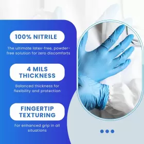 787446870366 PENTAGON SAFETY EQUIPMENT Factor Nitrile Gloves #3