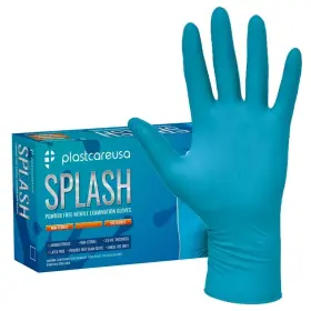NIT6032-M-CS PLASTCARE Splash Nitrile Exam Gloves