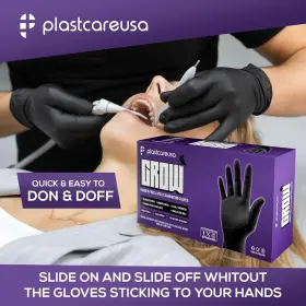 313099354306 PLASTCARE USA Latex Exam Gloves Powder Sterile #2