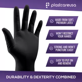 PG-BLTEX-M-1000 PLASTCARE USA Latex Gloves Mil Exam Powder #3