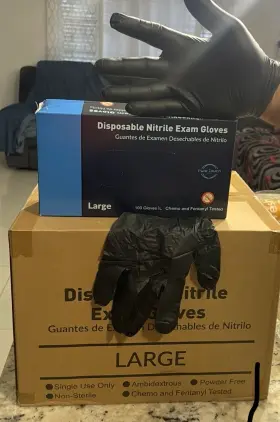 SWAT-L-1000 PLASTCARE USA Nitrile Exam Disposable Gloves