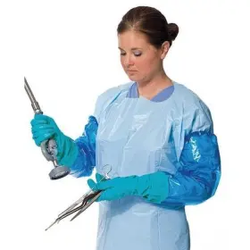 41550 POLYCO Sleeve Gloves Mil Palm Nitrile Powder