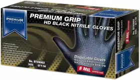 846156040473 PREMIUM GUARD Nitrile Gloves Mil Disposable Blac