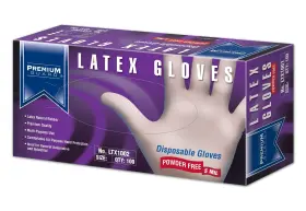 876837005675 PREMIUM GUARD Disposable Latex Gloves Box