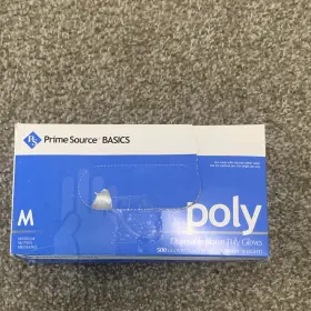 133174 PRIME SOURCE Basics Polyethylene Powder Gloves Food