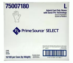 750071905 PRIME SOURCE Hybrid Cast Poly Disposable Gloves