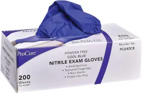 313108817860 PROCURE Disposable Nitrile Gloves Latex Powder