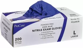 PC630CB PROCURE Nitrile Rubber Latex Disposable Gloves