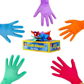 98100 Craft Kids Nitrile Gloves Disposable Latex