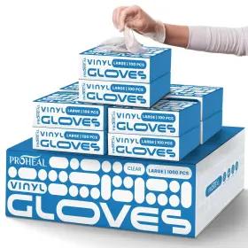 840308709485 PROHEAL Disposable Gloves Powder Latex Food Safe