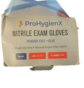 856307008252 PROHYGIENX Nitrile Exam Gloves Powder #2