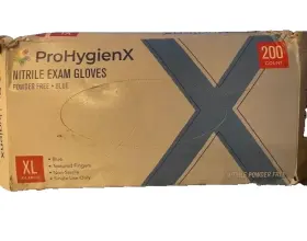 856307008252 PROHYGIENX Nitrile Exam Gloves Powder