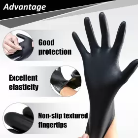 313057875805 PROMEDIX Nitrile Gloves Disposable Latex Disposa #2