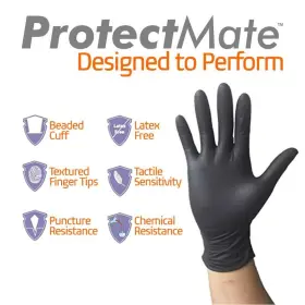858691101252 PROTECTMATE Nitrile Gloves Mil Disposable #3
