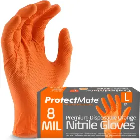 858691101382 PROTECTMATE Nitrile Gloves Mil Disposable