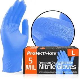 858691101573 PROTECTMATE Nitrile Gloves Food Mil