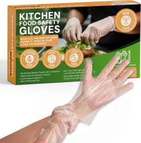 313035869819 PROTOSPHERIC Disposable Gloves Food Poly Kitchen