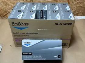GL-N107FX PROWORKS Pack Nitrile Exam Gloves Powder