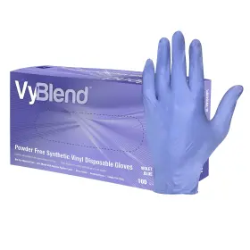 GL-VN104VBFM PROWORKS Powder Disposable Gloves Violet Pack