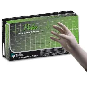 151200 PULSE 151 SERIES Latex Exam Glove Standard Cuff Box