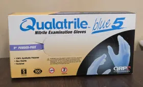 BQF09XS QUALATRILE Qrp Nitrile Gloves Powder Mil Xsmall Box